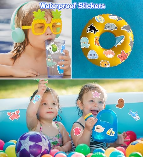 Stickers for Kids, 100Pcs Cute Animal Stickers, Vinyl Non-Repeating Sticker - image 5
