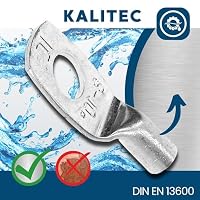 Kalitec 10x Rohrkabelschuhe 10mm² M8 - Presskabelschuhe Kupfer Verzinkt – Ansicht 5