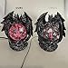 ANQIA Plasma Ball Lamp Touch Sensitive,Party Magical Electrostatic Red Color Crystal Ball for Halloween (Evil Dragon)