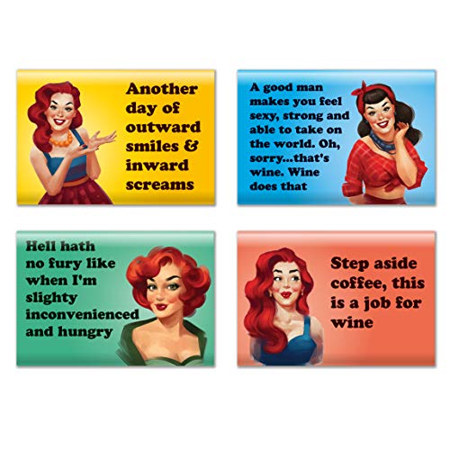 4 Pack Refrigerator Magnets - Funny Fridge Magnet - Perfect Housewarming Gift, Or Gift For Women Friends #TOP1