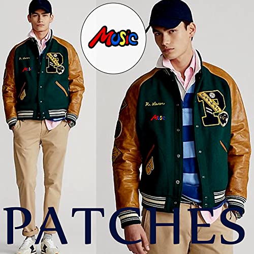 Obokata Iron On Music Patches, Punk Embroidered Patches, Band Badge Sew On Emblem Applique Diy Accessories For Vest Jackets, Clothes, Hats, Backbags, Pants, Clothing & Jeans. #TOP6