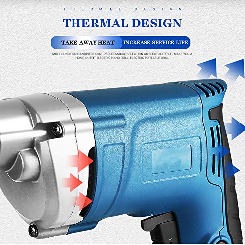 Spacmirrors Akku-Bohrmaschine, 220-V-Bohrmaschinenset, Eisenfutter, stromlinienförmiger Körper, ergonomisches Design, 0… – Bild 4