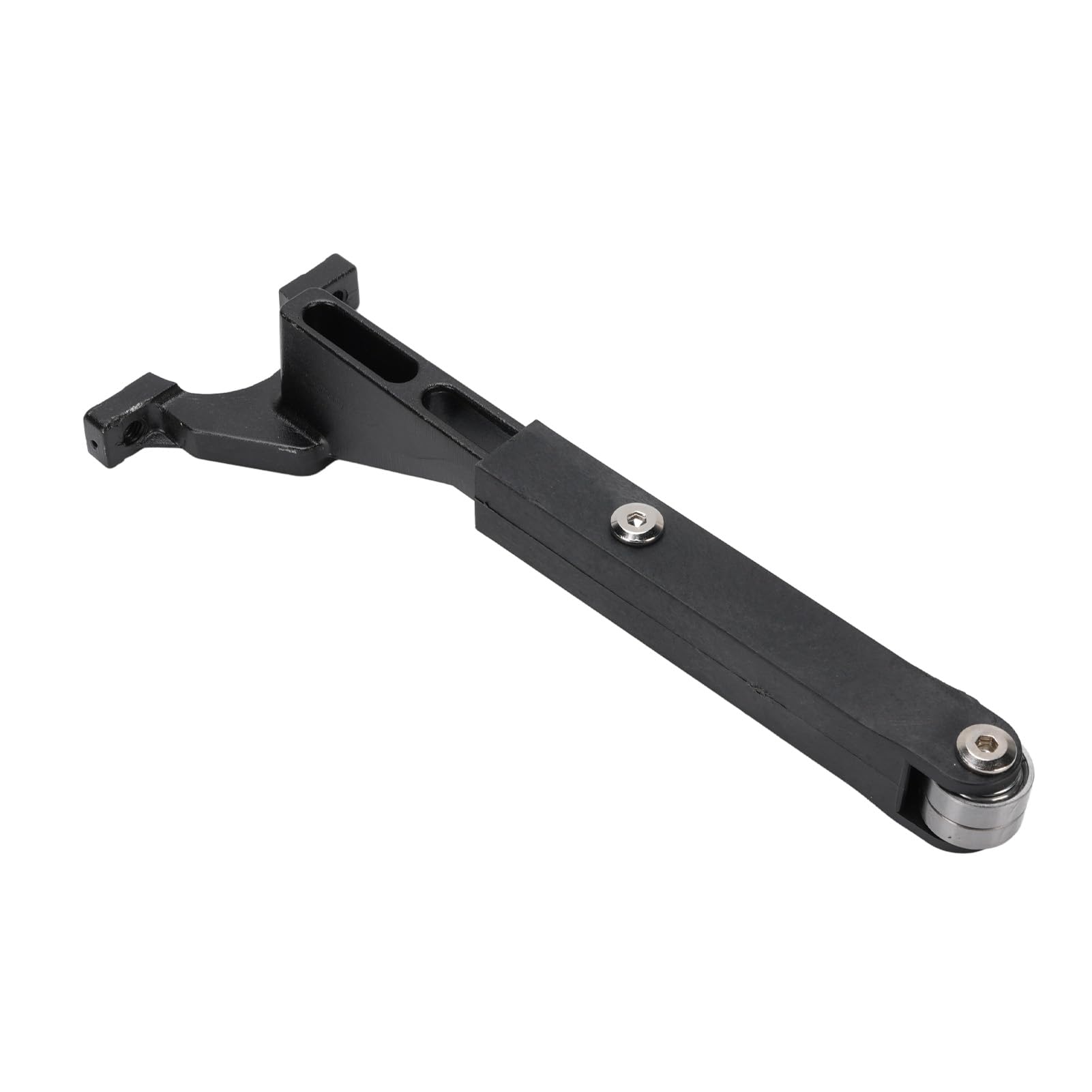 Belt Sander Attachment Belt Sander Adapter for Angle Grinder Detailing Bandfile Sander Adapter with 2 Sanding Belts for Deburring, Sanding and Finishing