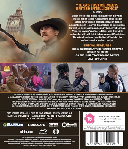 One Ranger Blu-Ray Region B edicion importada coleccion de cine de accion 3