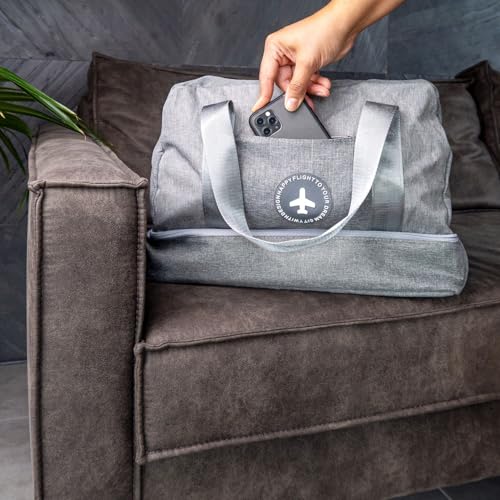 Wasserdichte Reisetasche Intirilife grau – 40 x 17 x 30 cm