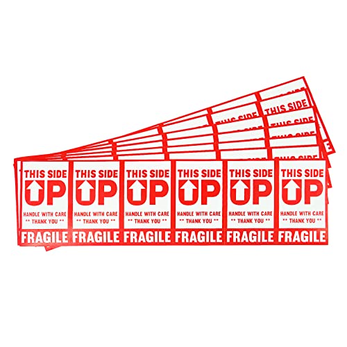 PACK4YA 120 adesivi fragili da 50 x 90 mm, con