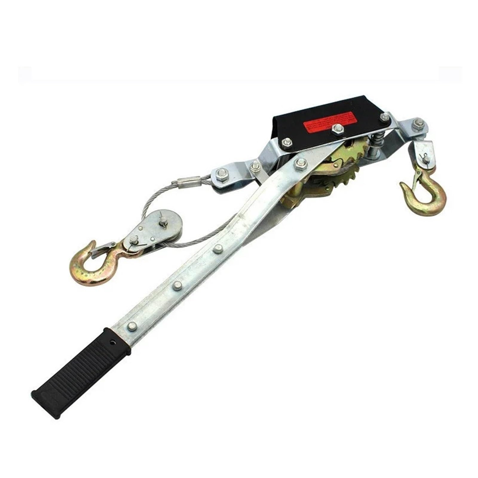 1-4 Tonnen Ratschenzug, robuste manuelle Handwinde mit Stahlseil, kompakter Drahtseilspanner für Schifffahrt, Bauwesen und industrielle Hebearbeiten (2 Tonnen)