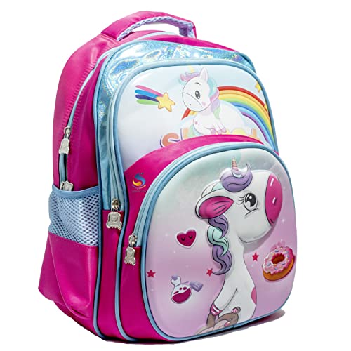 Image of Cute Cartoon Schoolbag Backpack Unicorn Backpack Bookbag for Girls Boys 3 to 6 years