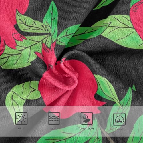 Animal Toddler Underwear Floral 2t Cotton Panties Little Girl Red Pomegranates Green Leaves Dark Briefs Girls Undies3