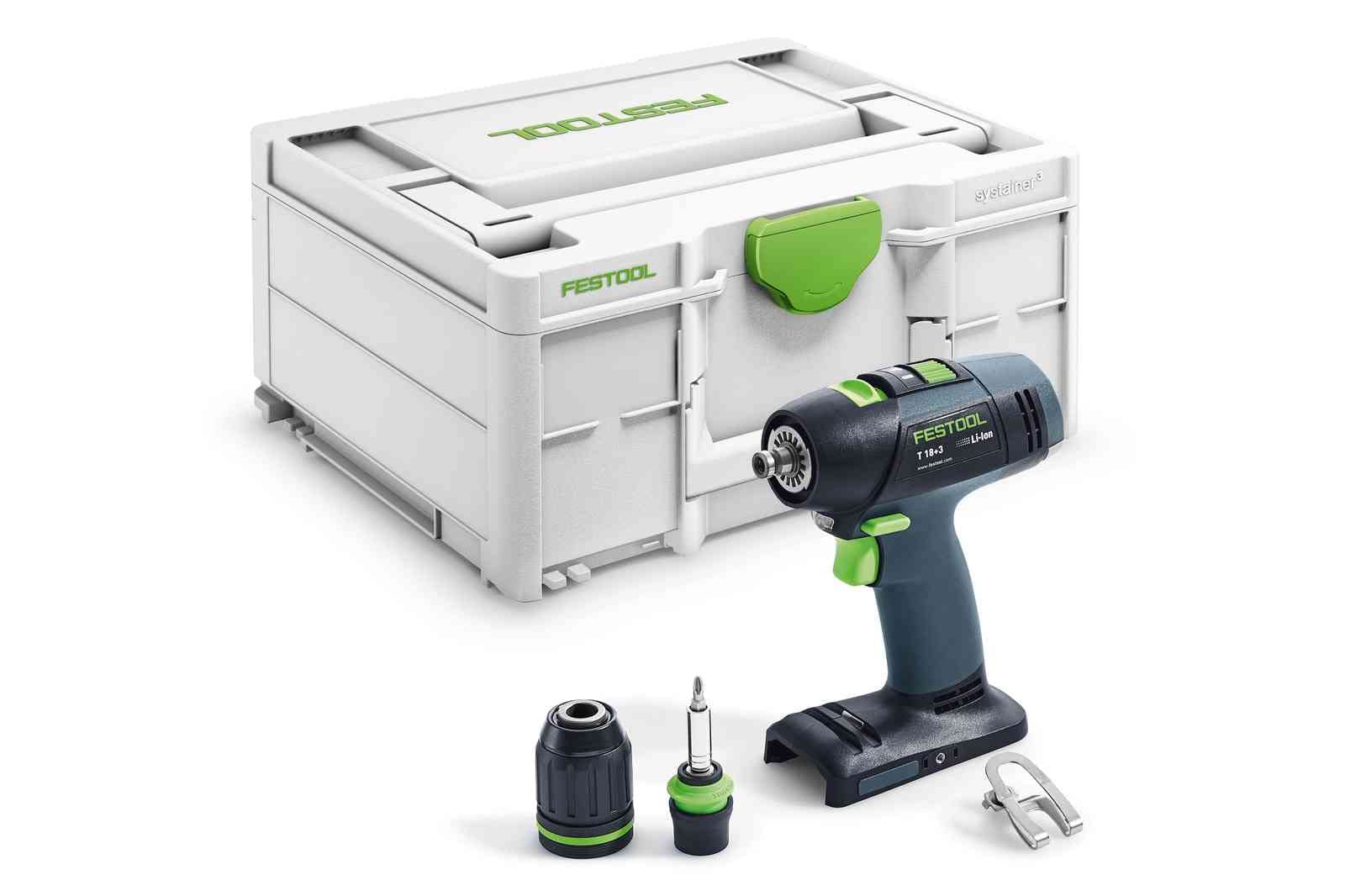 Festool 577607Cordless Drill T 18+3-Basic