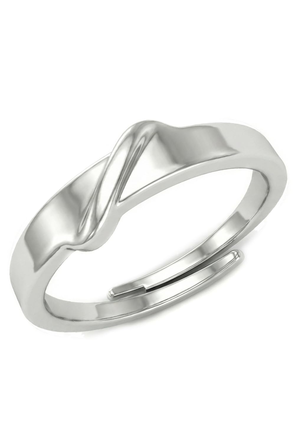 Pure 925 Silver Rings for Men - Adjustable Finger Ring for Men, Sterling Silver Ring for Boys