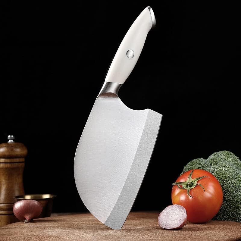 Meat Cleaver Knife, 7inch Stainless Steel Serbian Handmade Chefs Knife Broad Butcher Slicing Chopping Vegetables Cleaver Tool