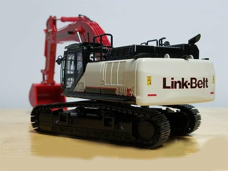 for Link Belt 490X4 Crawler Excavator Red 1/50 DIECAST Truck