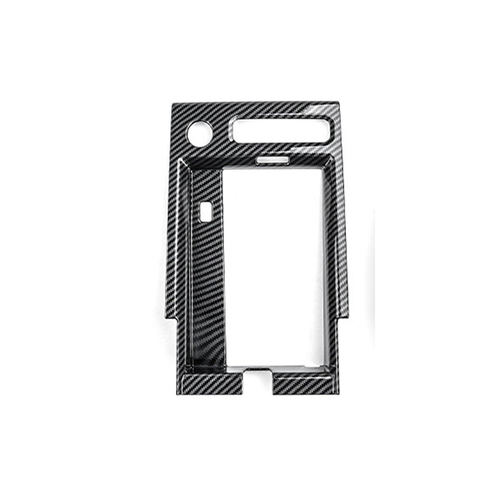 Car Interior Trim Covers for Kia for EV9 LHD Auto Interior Central Control Panel Decal Console Wireless Charging Area Trim Frame Cover(Carbon Fiber)