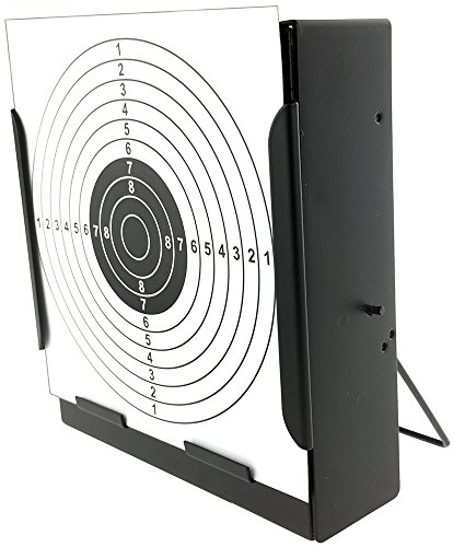 SportPro Metal Box BB Catcher Target with 20 Paper Targets with Wall Mount for AEG GBB Airsoft – Black