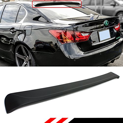 Cuztom Tuning F Sport Style Rear Roof Window Spoiler for 2013-2016 Lexus GS350 GS450H GS200T GSF in Black, Primered Finish