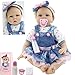 ZIYIUI Simulazione 55 CM 22 Pollici Bambole Reborn Femmine Vinile Silicone Morbido Realistico Bambino Bambola Reborn Originali Toddler Regalo di Compleanno Giocattoli Reborn Dolls