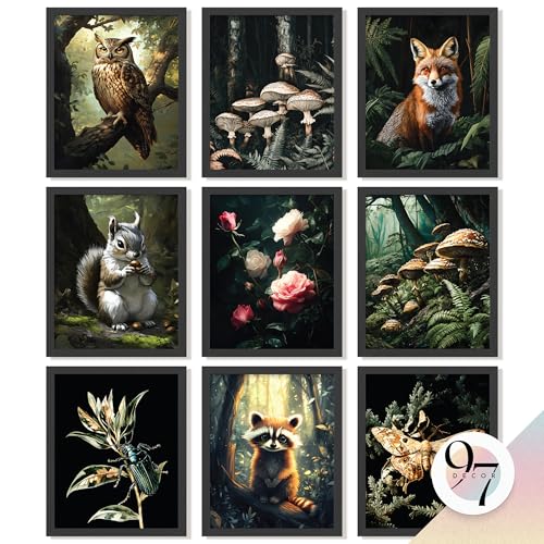 97 Decor Dark Cottagecore Decor Aesthetic - Cottage Core Wall Art,...