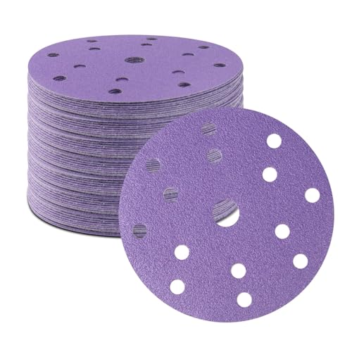 Disques de ponçage 150 mm anti-encrassement à 15 trous pour ponceuse orbitale