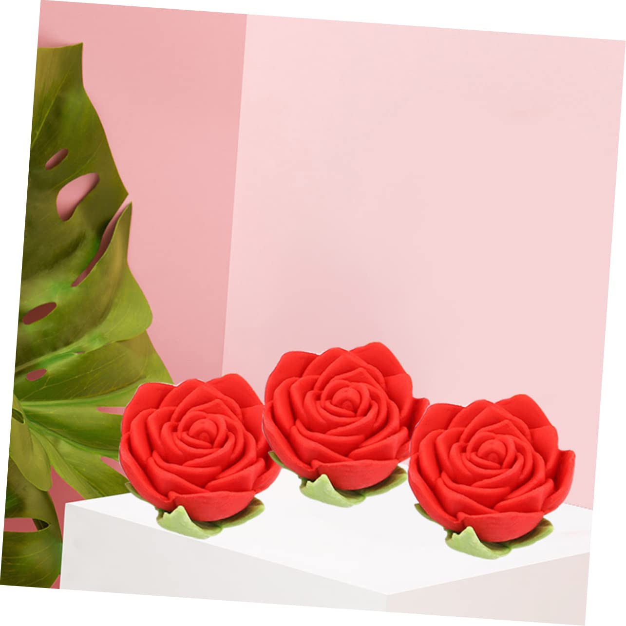 SHINEOFI 24pezzi Forma Rosa Gomme Per Cancelleria Colorata Per Matite Per Cancelleria Creativa