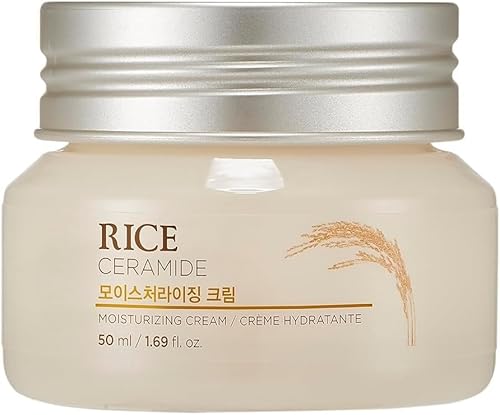 ANIWN Rice & Ceramide Moisturizing Cream, 50ml, Korean Skincare, Skin Brightening Formula - Korean Skin Care
