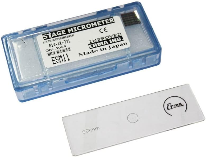 MxRady ERMA ® Stage Micrometer Horizontal Slide 1 mm-100 division