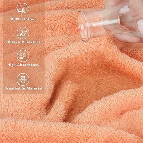 Image of American Soft Linen 100% Cotton Luxury Turkish Towels, 2PC 35x70 Bath Sheet | Soft Absorbent Quick Dry OEKO Tex Standard 100 Certificated Durable Machine Washable Breathable Premium Hotel Quality