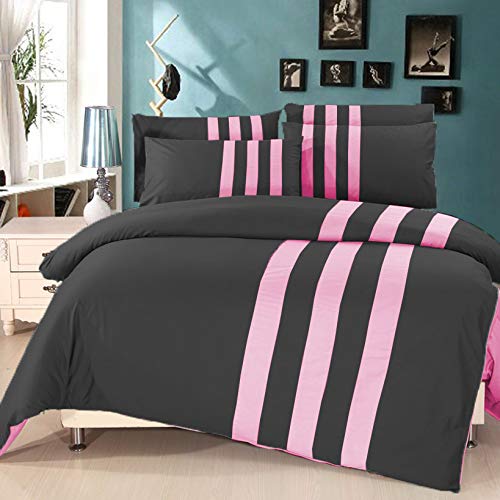 Coton égyptien parure de lit réversible 5 pièces haut de gamme pour lit simple
