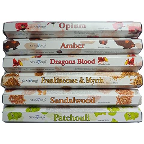 Stamford Floral Incense Set 37321, Black Cover