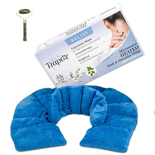 Neck Warmer microwavable Heating pad for Neck and Shoulders-Heated Neck wrap and Shoulder wrap-Neck wrap for Pain Relief-Neck Heating pad microwavable Neck wrap-Heated Neck Pillow Weighted