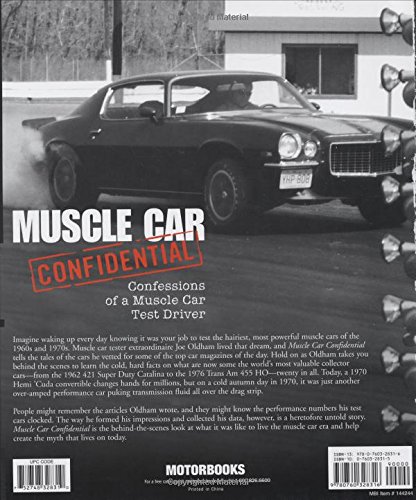 image for Motorbooks Muscle Car Confidential: Confessions of a Muscle Car Test D
