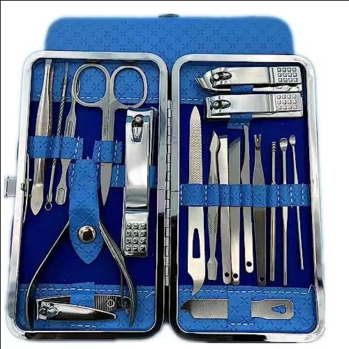 ܐ؂}jLAZbg gxܐ؂Zbg yfBLA͂ PAc[ U[P[Xt gpp (Color : Blue)