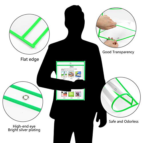 Diealles Shine 10 st verschillende kleuren hervatbaar droog wissen zakken met pennen voor klaslokaal organisatie… - Image 4