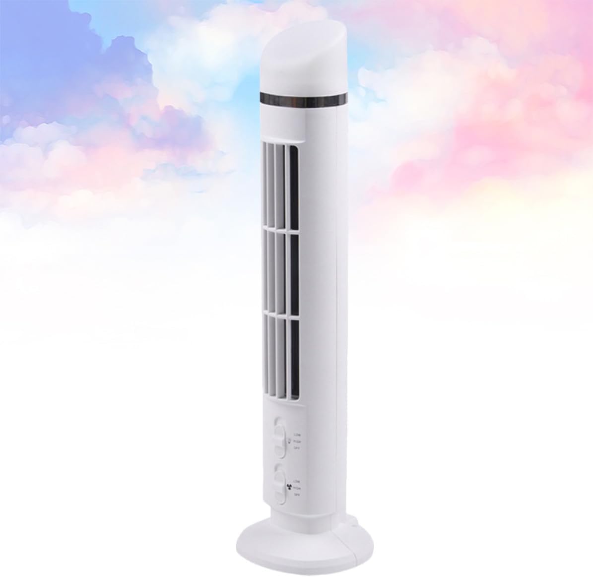 SHINEOFI USB Desk Cooling Fan with Bladeless Design and Two Levels of Airflow Mini Plastic Fan for Home and Summer Use Suitable for Elderly