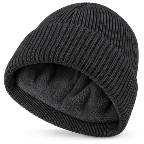 Image of Winter Cap for Men & Women Stylish, Beanie Cap, Woolen Cap for Man & Woman with Fur Inside, Round Shaped