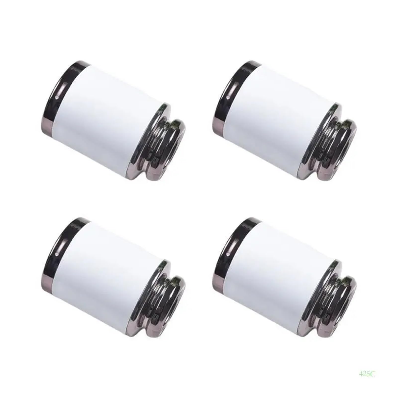 BDFJEDS Curtain Pole Finials 4pcs Unique Design Curtain Rod Tips Easy Installs Heads For House(Style 03)