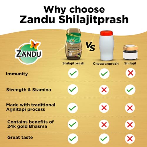 Zandu Shilajitprash, combination of Shilajit and selected herbs of Chyawanpash, a powerhouse of 47 potent Ayurvedic herbs | 3 Action formula to boost strength, stamina &... - Image 6