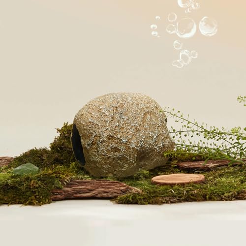 Image of Magnetic Aquarium Cave Fish Tank Hideout Cave for Small Fish Breeding, Shrimp Nest, Betta Fish Tank Ornaments Resin Aquarium Decorations
