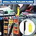 4-Pack Relay Puller Pliers Set, Automotive FMM Fuses Puller Tool, Vehicles Battery Terminal Remover, Pliers for Removing Relays on Vehicles