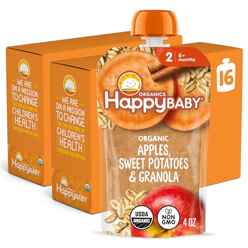 Happy Baby Organics Stage 2 Clearly Crafted Pouches