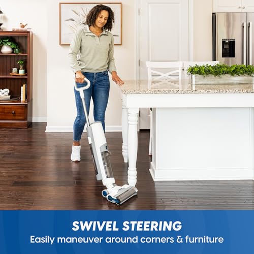 Image of Vacmaster Cordless Wet Dry Vacuum & Mop, Self-Cleaning Hard Floor Cleaner | Dual Tank, 47-Min Runtime, Edge Cleaning for Wood, Tile & Laminate Floors - HA2202