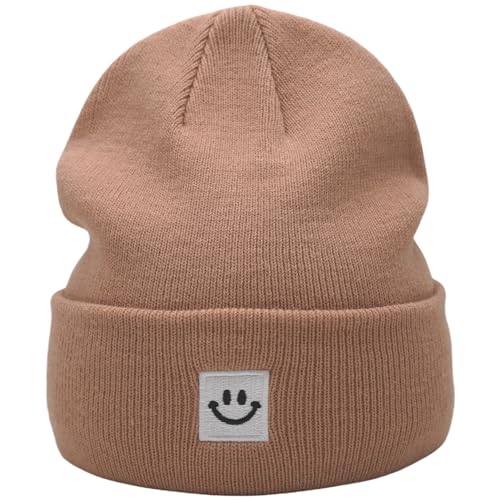Image of 55cube Unisex Winter Beanie Hats Warm Thick Knit Cuffed Skullcaps