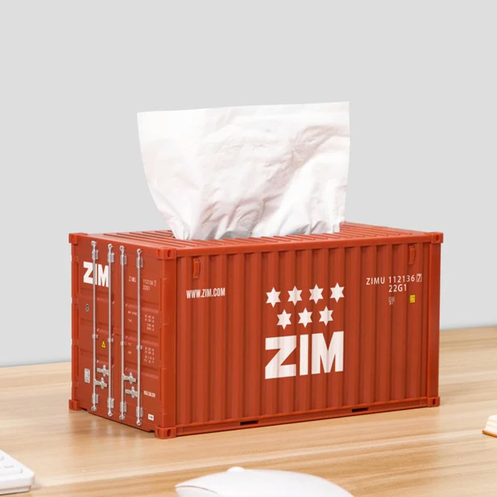 Opica G Container Tissue Box Creative Storage Napkin Holder Shippin Container Model Desktop Storage Napkin Box Fashion Decoration