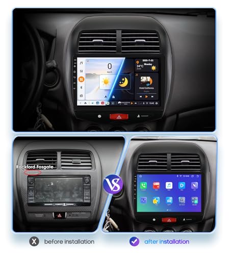 Pantalla para Mitsubishi ASX que soluciona tu navegación con Android 15.0 y Bluetooth 2
