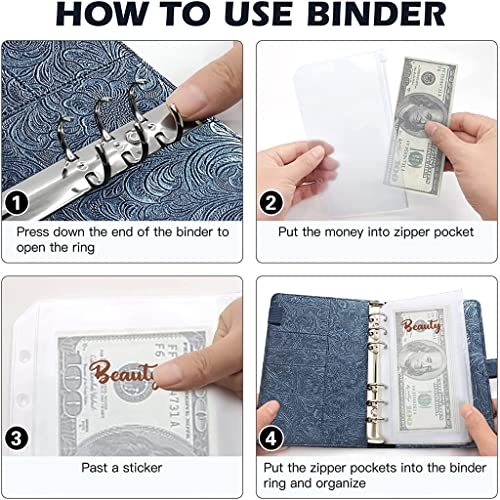 Cuaderno de cuero A6 recargable con cierre magnético texturizado elegante 4
