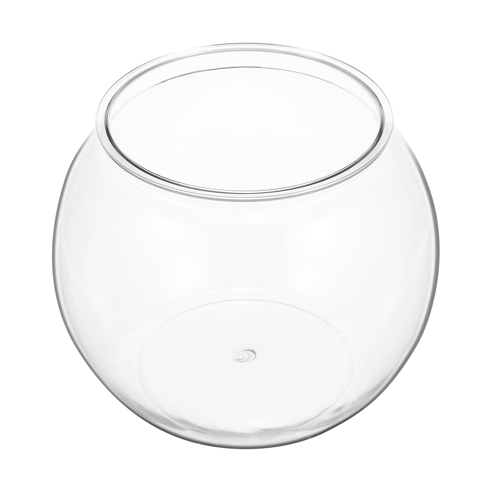 UKCOCO Bocal à Poissons: Ronde Aquariophilie Plastique Aquarium De Bureau Transparent pour Animal De Compagnie Petit Bocal À Poisson pour Poisson Rouge Betta