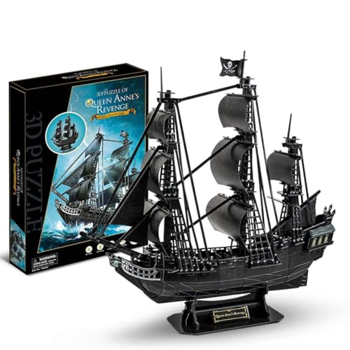 Comparativas de Perla caribe tabla con los diez mejores. 17 FLADO Rompecabezas Tridimensional 3D Kits de Modelo de Barco Pirata de la Venganza de la Reina Ana, Barco Pirata del Caribe Perla Negra Número de Ensamblados 180 Piezas