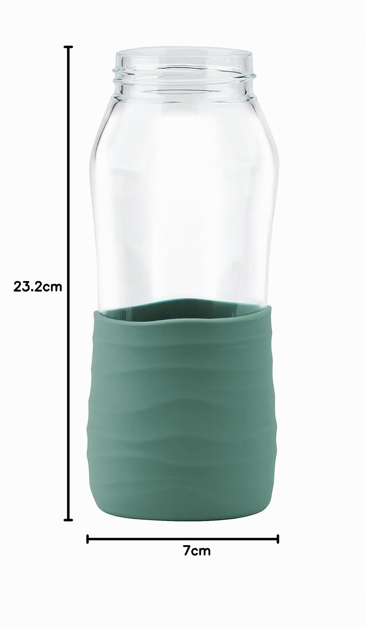 EMSA DRINK2GO Glas Trinkflasche 0,5 L, spülmaschinenfest – Ansicht 11