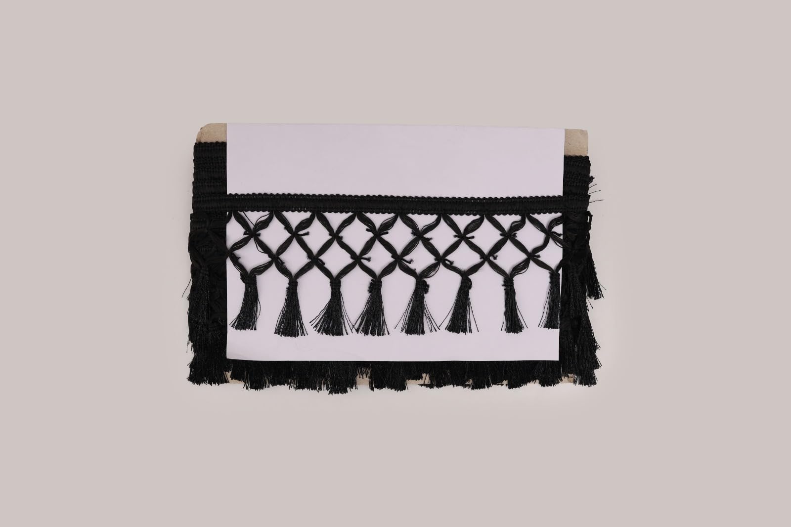 PREMDAS LACES Tassel Latkan Hanging,Fringe Silk Jhallar Laces And Border Material Zhallar Dresses,Blouse,Dupatta,Sari,Choli,Chunni,Sarees,Lehenga,Suits,Curtains,9 Meters (Black) 1