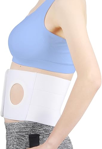 Miniatura 2 de Cinturón de ostomía médica Cinturón de soporte para hernia de ostomía y hernia abdominal, soporte de estoma para pacientes con colostomía para